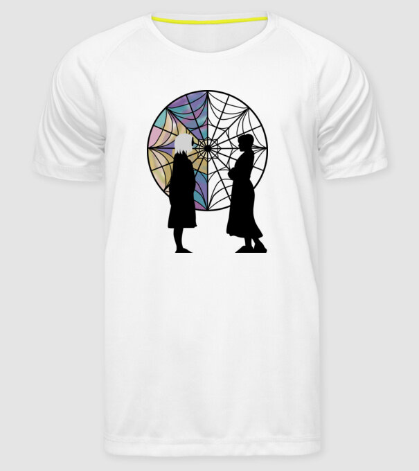 Wednesday Friendship model alb pe tricou