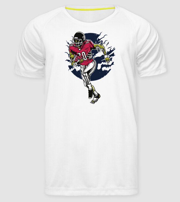 Zombie Player model alb pe tricou