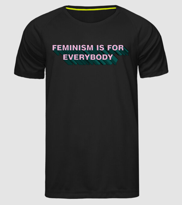 Feminismul este pentru toată lumea model negru pe tricou