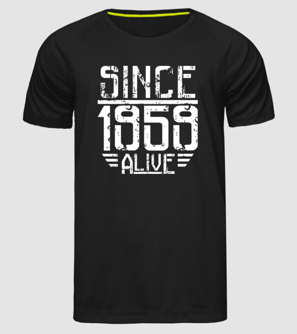 Alive since 1959 model negru pe tricou