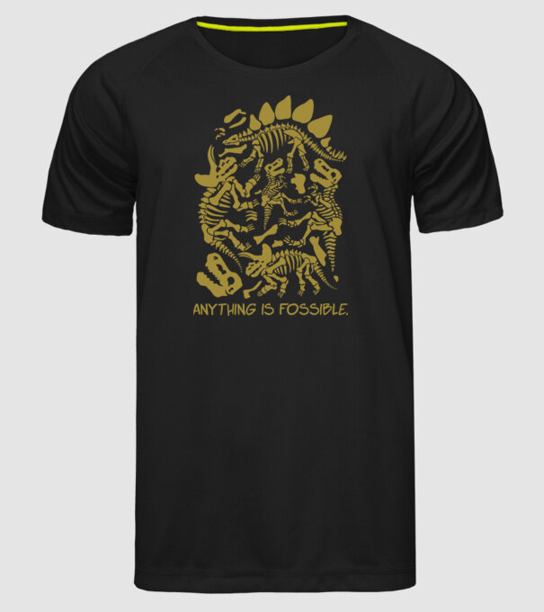 Anything is possible model negru pe tricou