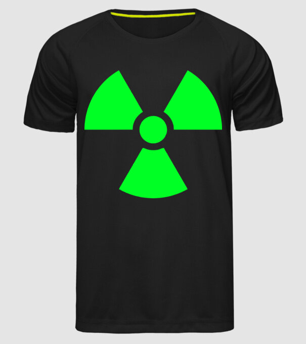 Atom model negru pe tricou