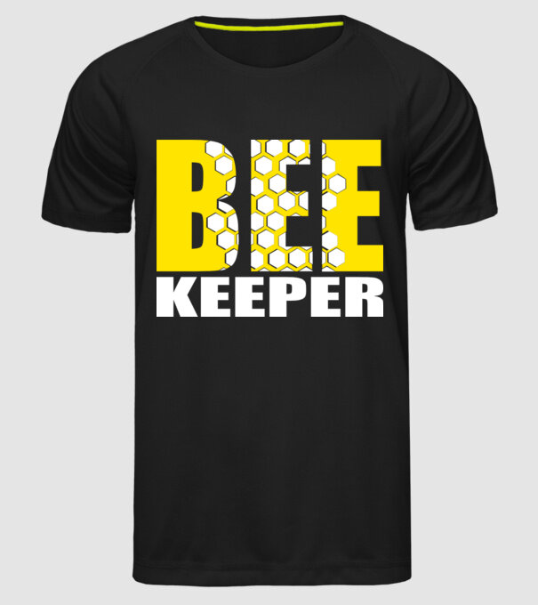 BeeKeeper model negru pe tricou