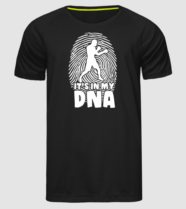 Boxer DNA model negru pe tricou