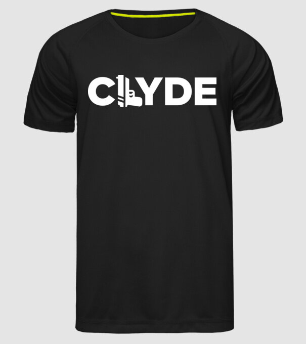 Bonnie és Clyde CLYDE model negru pe tricou