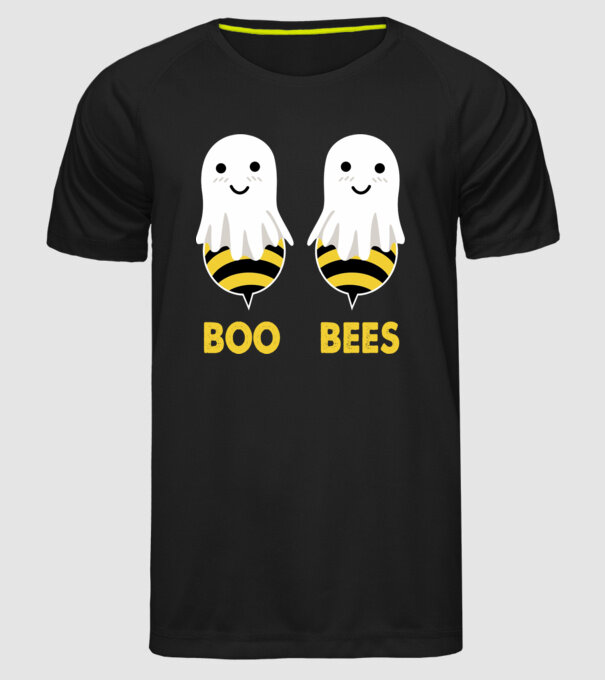 Boo bees model negru pe tricou