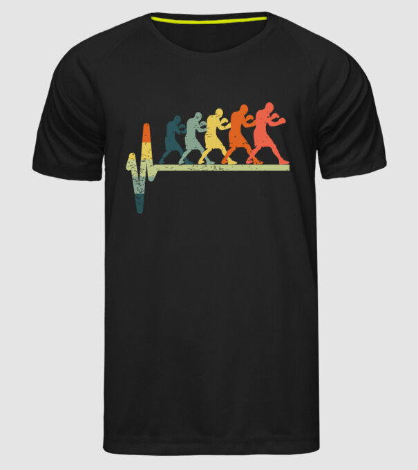 Box EKG model negru pe tricou