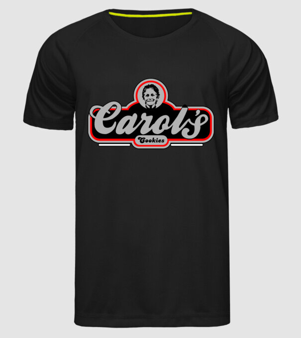 Carols cookies model negru pe tricou
