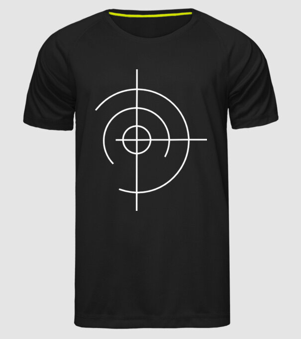 Aim shoot model negru pe tricou