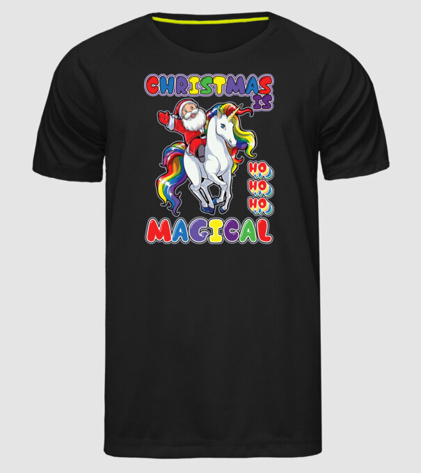 CHRISTMAS IS MAGICAL model negru pe tricou