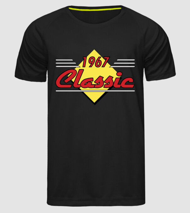 Classic - 1967 model negru pe tricou
