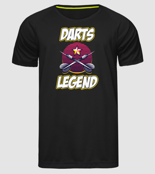 Darts legend model negru pe tricou