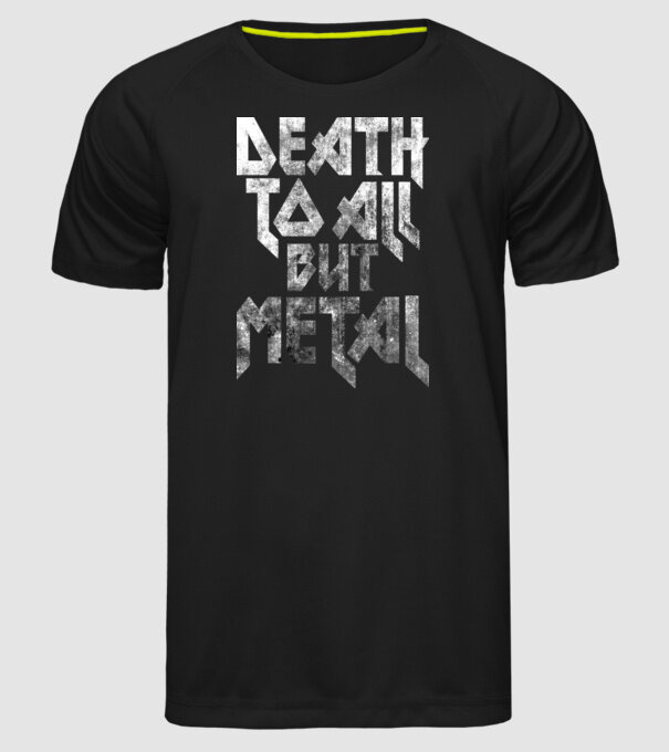 Death but metal model negru pe tricou