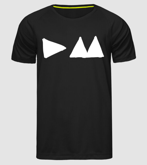 Depeche Mode triangle model negru pe tricou