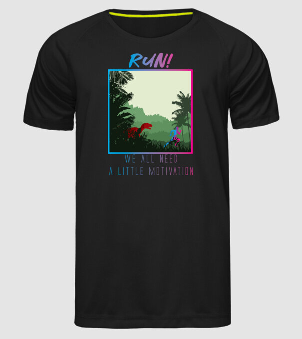Dire Motivation - Teribil de motivat model negru pe tricou