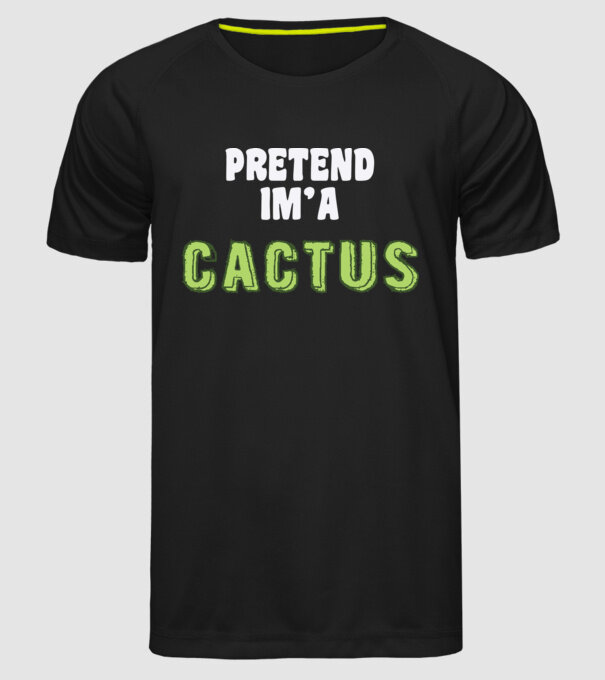 Cactus carnaval model negru pe tricou