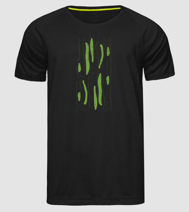 Castravete carnaval model negru pe tricou