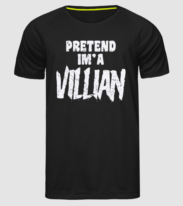 Villian carnaval model negru pe tricou