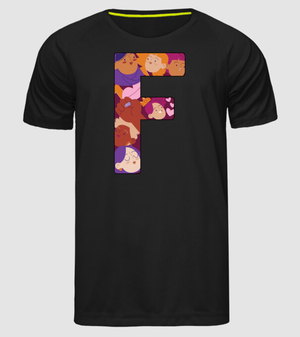 Feminism model negru pe tricou