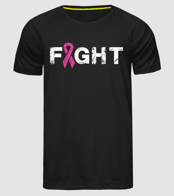 Fight model negru pe tricou