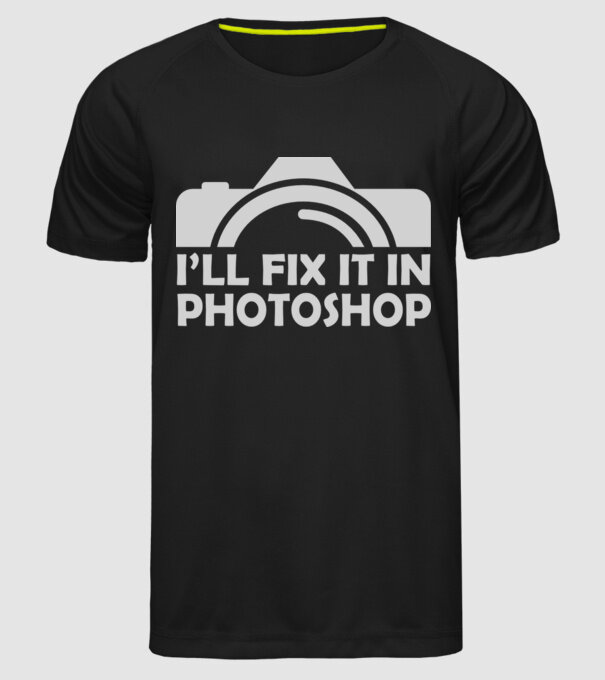 Fix in PS model negru pe tricou