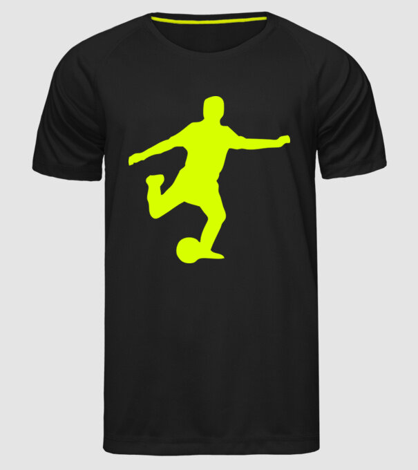 fotbal 2 model negru pe tricou