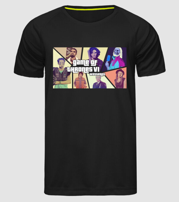game of thrones gta model negru pe tricou