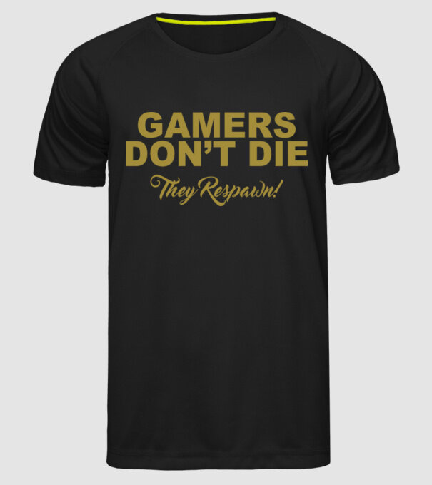 'Gamers don''t lie' model negru pe tricou