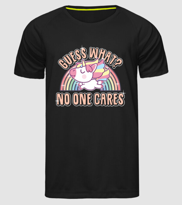Guess what Unicorn model negru pe tricou