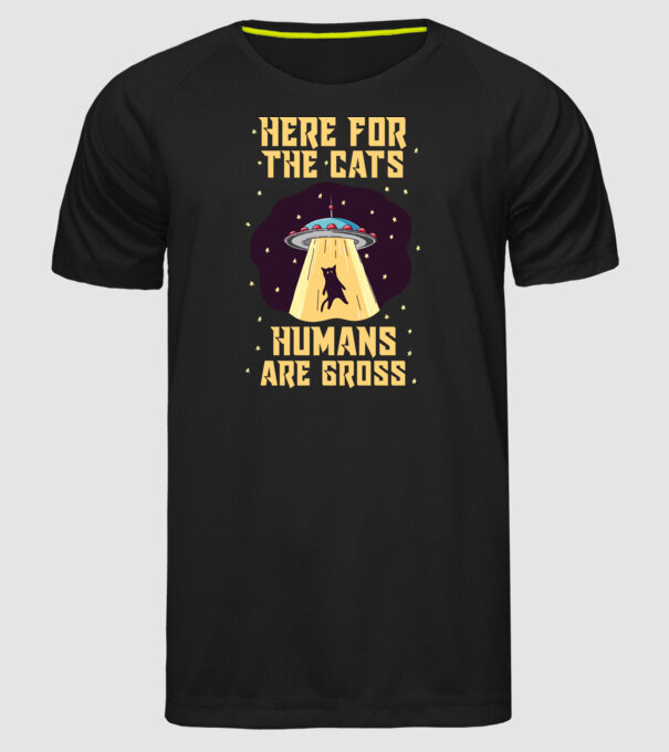 Here for the cats model negru pe tricou