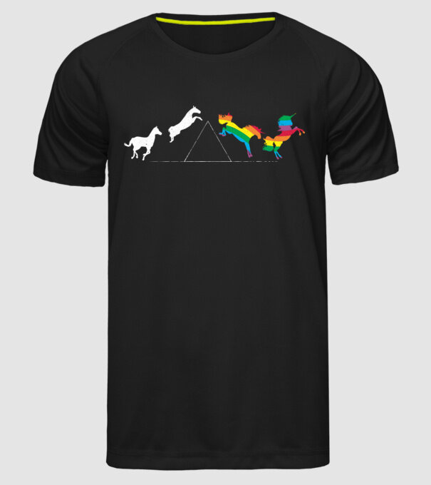 horse pink floyd model negru pe tricou