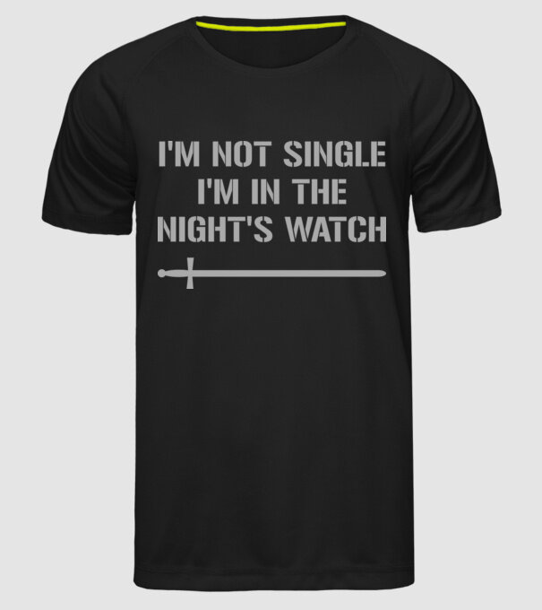Im not single...! model negru pe tricou