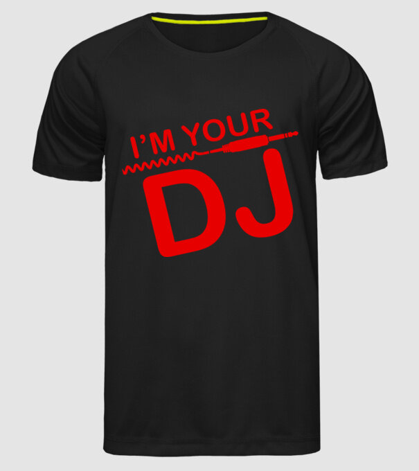 Im your DJ model negru pe tricou