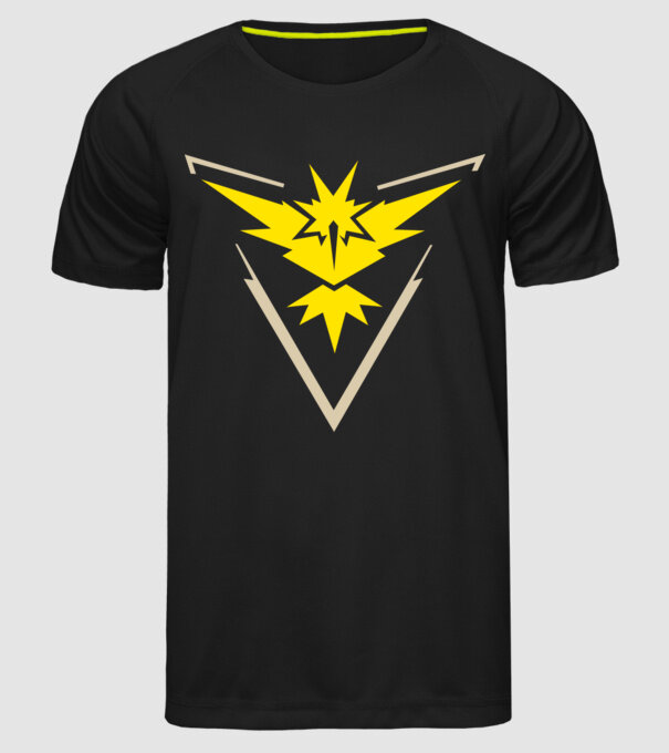 Instinct team logo model negru pe tricou
