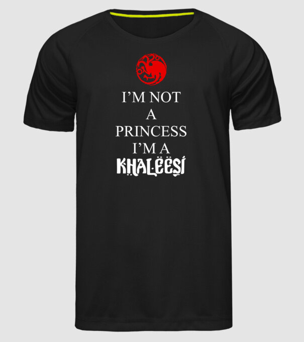 khaleesi model negru pe tricou