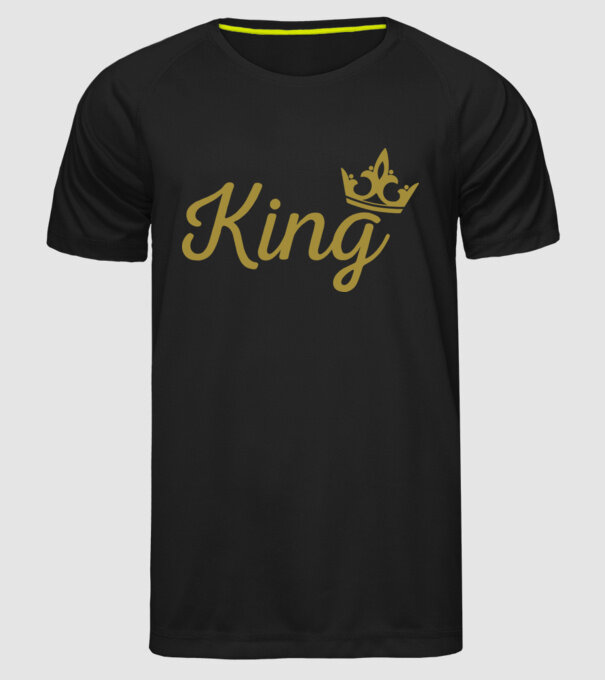 King model negru pe tricou