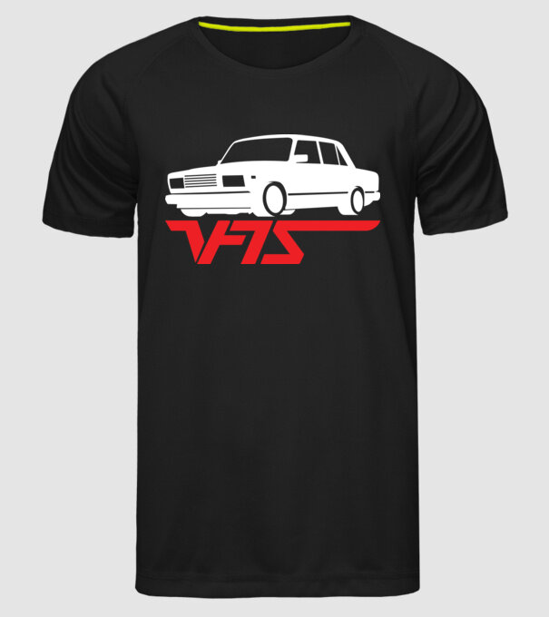 Lada model negru pe tricou