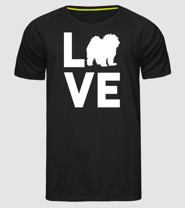 LOVE Bolognese model negru pe tricou