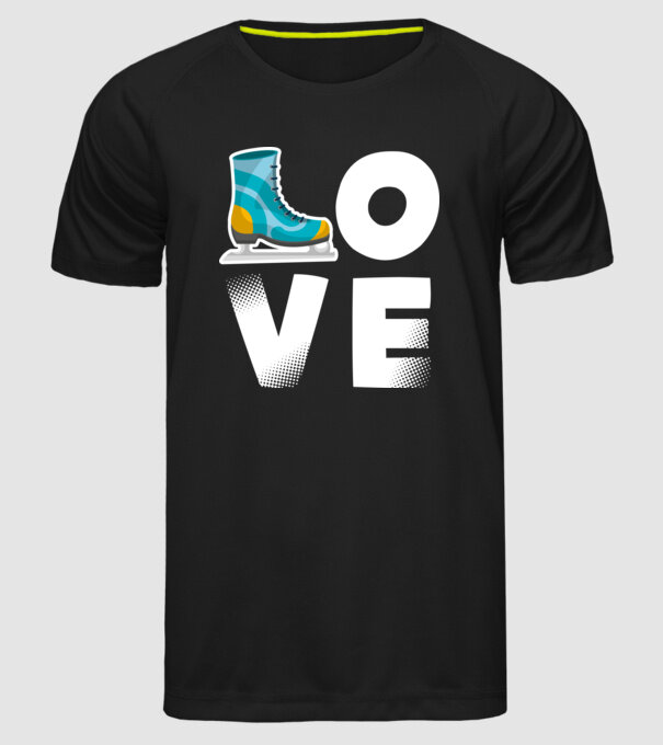 love model negru pe tricou