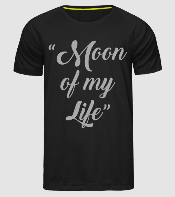 Moon of my life model negru pe tricou