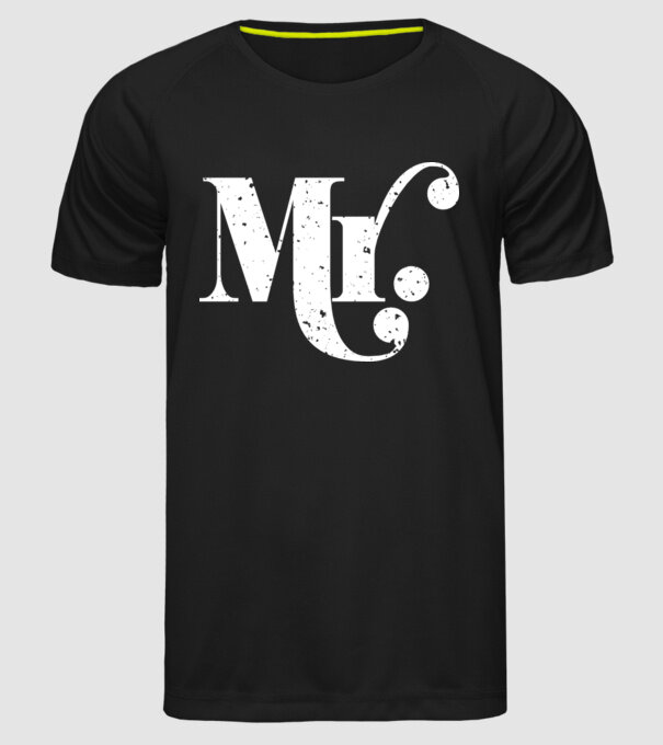 Mr 2 model negru pe tricou
