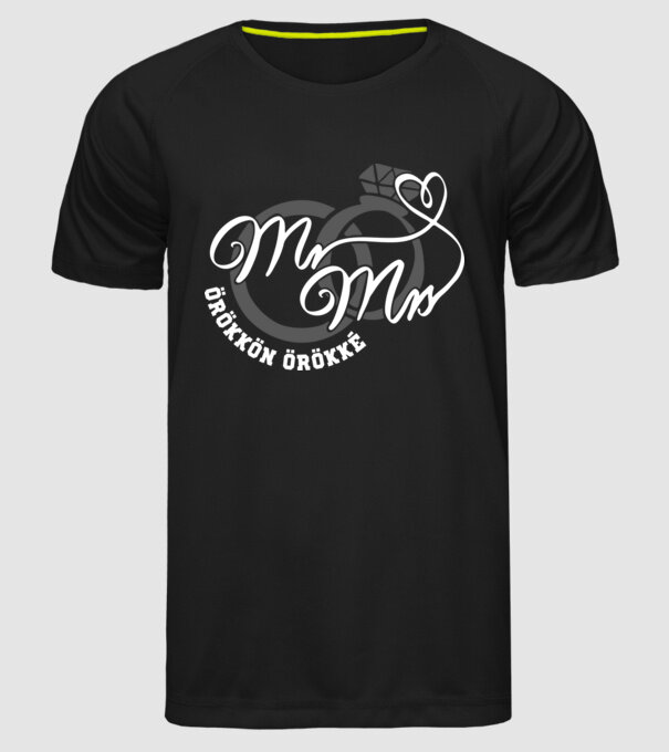 pentru totdeauna model negru pe tricou