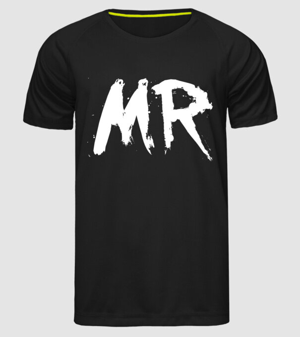 Mr. model negru pe tricou