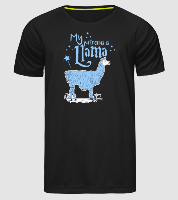 My patronus is Llama model negru pe tricou