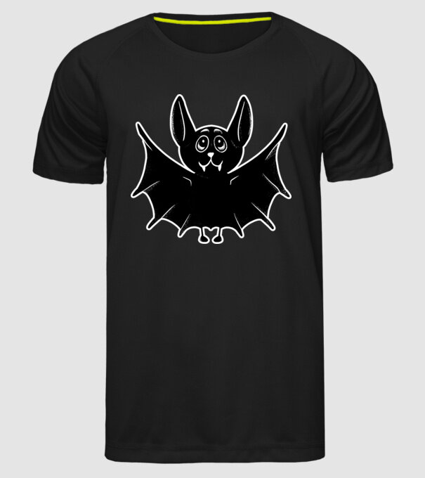Liliac foarte drăguț model negru pe tricou
