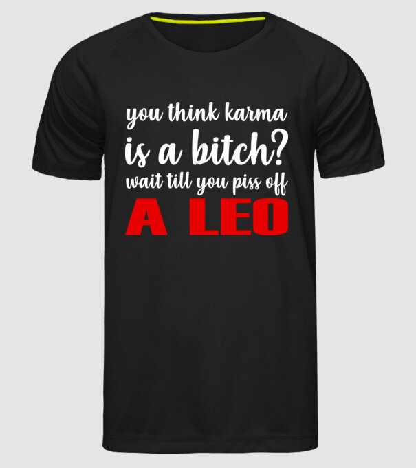 Piss of a LEO model negru pe tricou