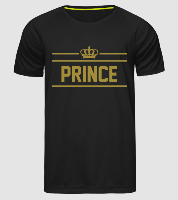 Prince model negru pe tricou