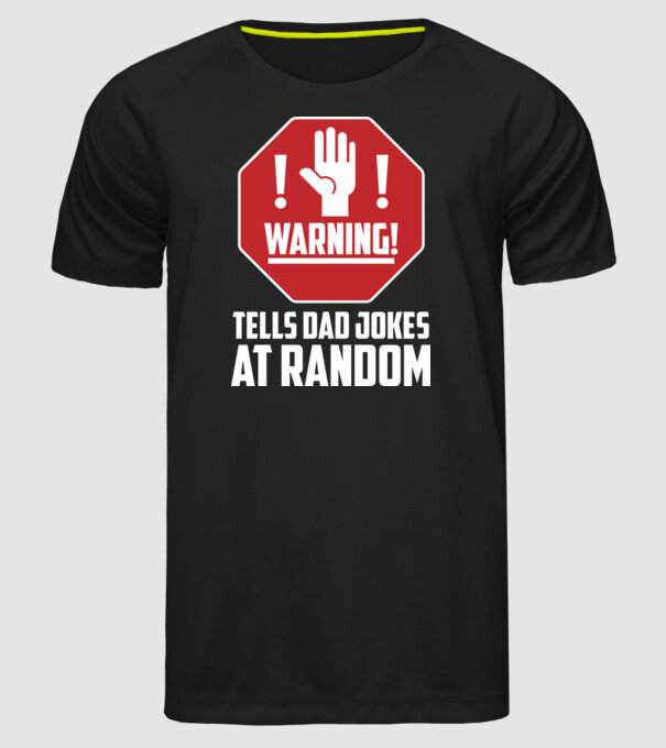 Random dad jokes model negru pe tricou