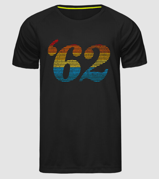 Retro Birthday 1962 model negru pe tricou