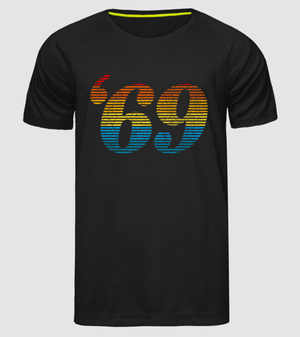 Retro Birthday 1969 model negru pe tricou